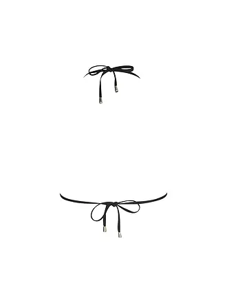 MRS & HUGS | Top bikini a triangolo da donna | schwarz